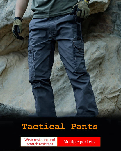 New Tactical Work Pants Men Casual Outdoor Waterproof Cargo Trousers 2/1Pcs Multi-pocket Wear-Resistant Outdoor Training Trouser