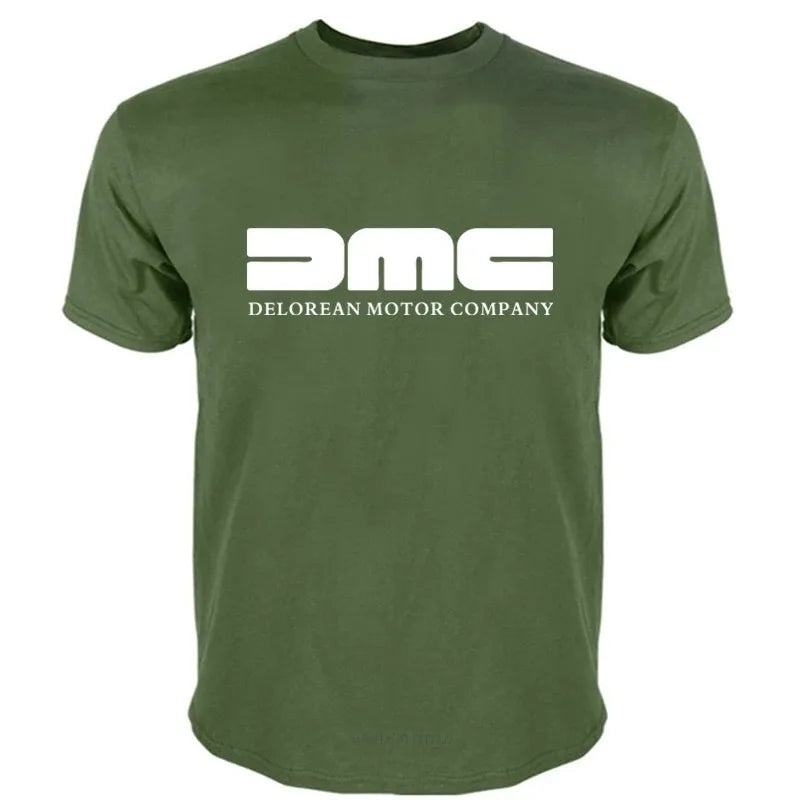 100% Cotton T Shirt Mens Short Sleeve DMC DeLorean - Mens T-Shirt Back To The Future Film Fashion Tee-shirt Male Summer Tops