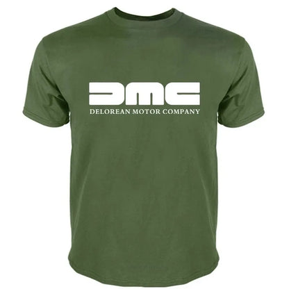 100% Cotton T Shirt Mens Short Sleeve DMC DeLorean - Mens T-Shirt Back To The Future Film Fashion Tee-shirt Male Summer Tops
