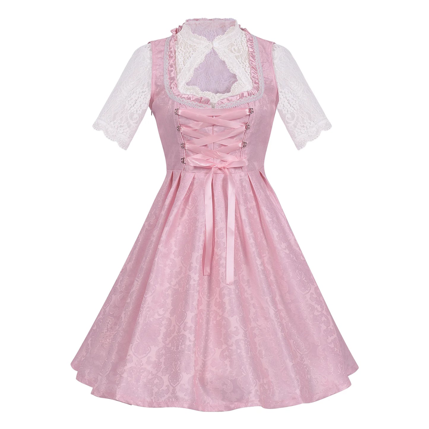 2026 German Oktoberfest Dress for Women (Includes Lingerie and Apron),Halloween and Carnival Costume,Bavarian-Style Maid Outfit