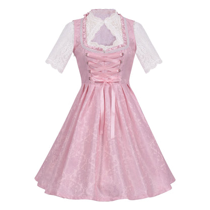 2026 German Oktoberfest Dress for Women (Includes Lingerie and Apron),Halloween and Carnival Costume,Bavarian-Style Maid Outfit