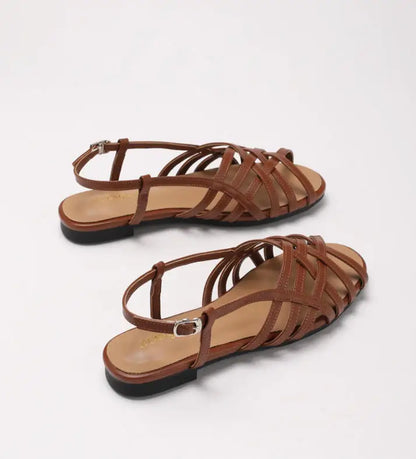 Women Roman Gladiator Flat Sandals Summer Soft Bottom Open Toe Narrow Band Weave Casual Shoes Plus Size Sandalias босоножки