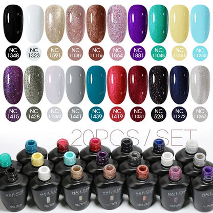 NAILCO 15ml 10/20/30pcs Nail Gel Polish 333 Colors Blue UV&LED Gel Varnish Nude Red Soak Off Semi Permanent UV Nail Gel Varnish