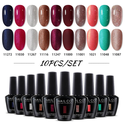 NAILCO 15ml 10/20/30pcs Nail Gel Polish 333 Colors Blue UV&LED Gel Varnish Nude Red Soak Off Semi Permanent UV Nail Gel Varnish