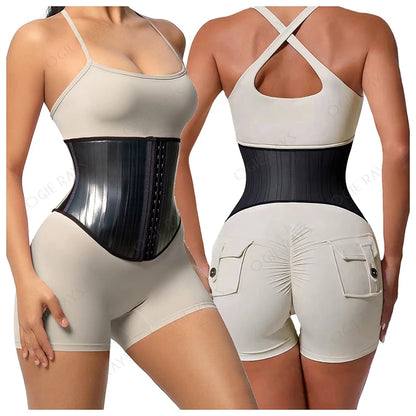 Waist Trainer Shaper Belt Tummy Wrap Hourglass Modeling Strap Latex Corset Belly Slimming Sheath Workout Woman Reductive Girdle