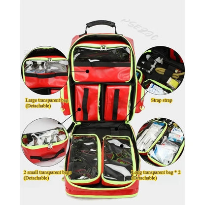 Portable Travel Emergency Backpack Medical Large Capacity Rescue Backpack Diagnostic and Epidemic Prevention Backpack