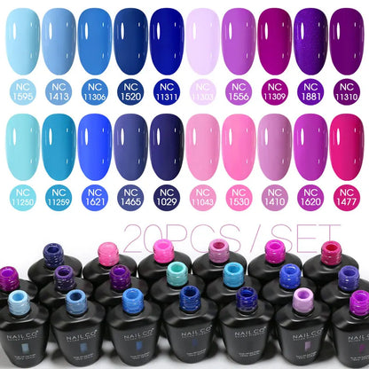NAILCO 15ml 10/20/30pcs Nail Gel Polish 333 Colors Blue UV&LED Gel Varnish Nude Red Soak Off Semi Permanent UV Nail Gel Varnish