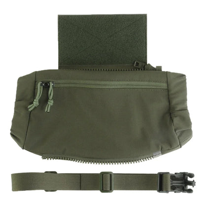 Outdoor DropPouch Muff Hand Warmer Pouch, Stowable Fanny Pack for Winter Airsoft Hunting Gear Camping Hiking Football Fishing