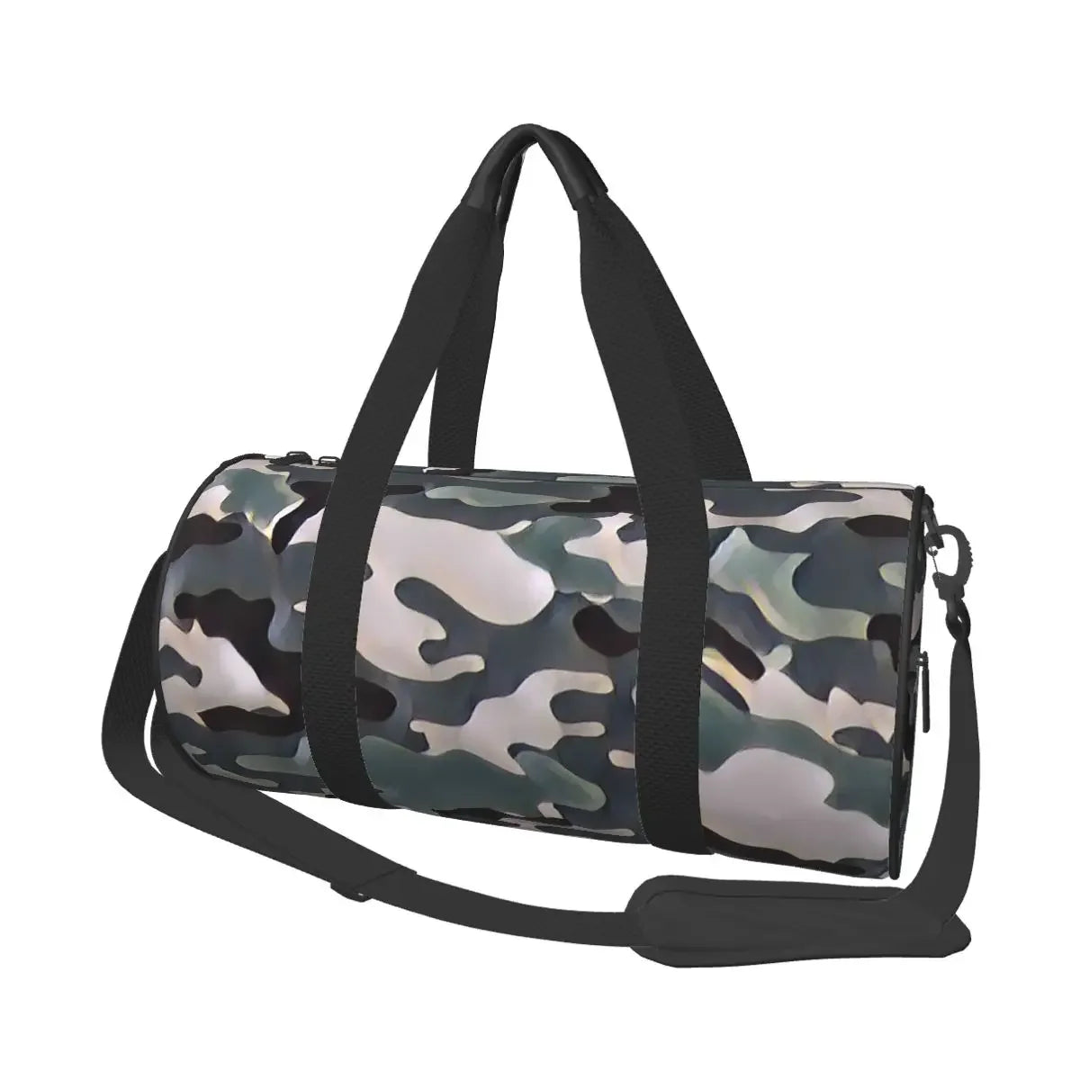 Camo Travel Bags Men Fitness Handbag Cylinder Shoulder Bag Women Large Travel Tote Luggage Bag Gym Handbags