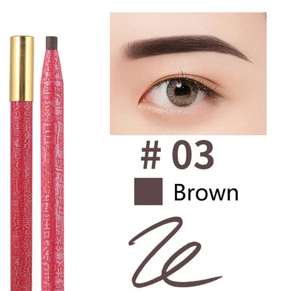 Long Lasting Waterproof  Eyebrow Pencils Peel Off  Red Lip Pencil Set For Microblading Permanent Makeup Pen Eye Liner Gel Pen