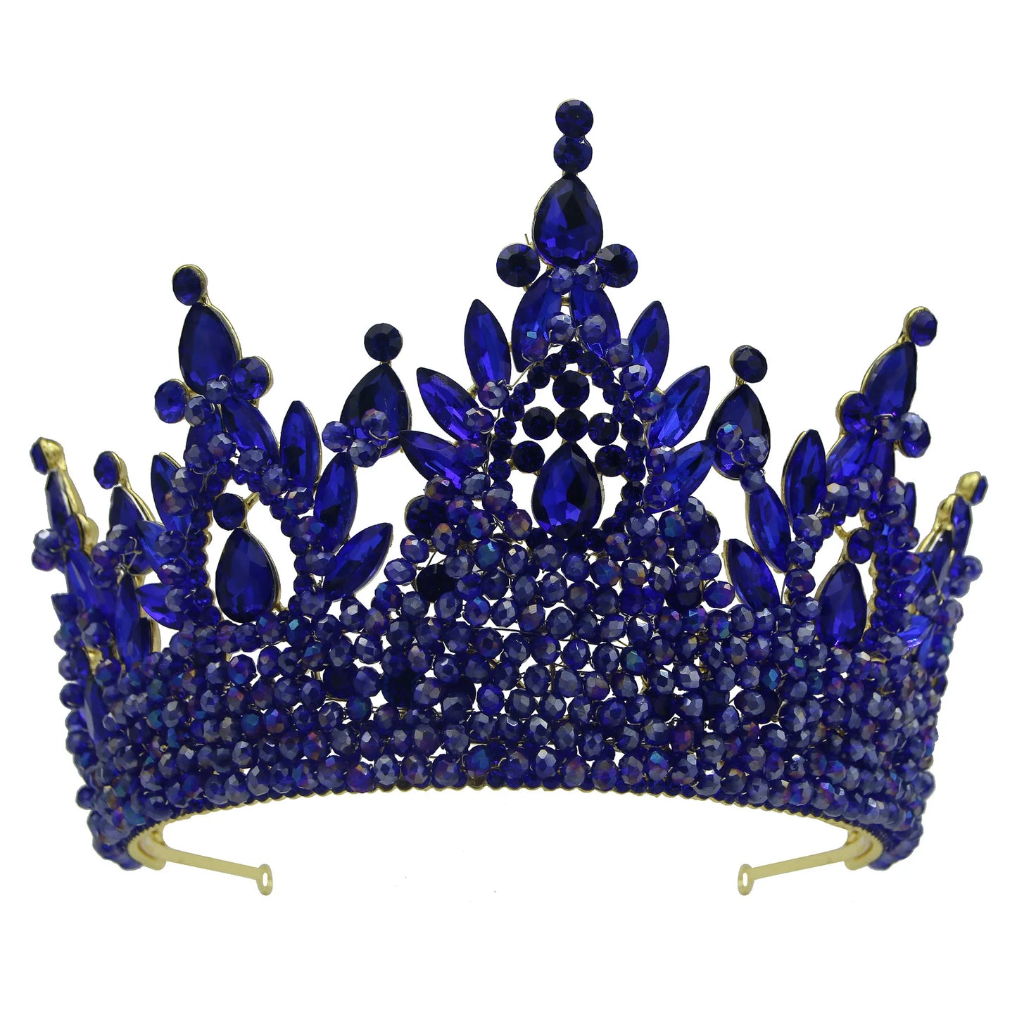 Queen Crowns For Women Crystal Princess Big Bridal Tiara Crown For Wedding Bride Pageant Miss Universe Hair Jewelry Headdress