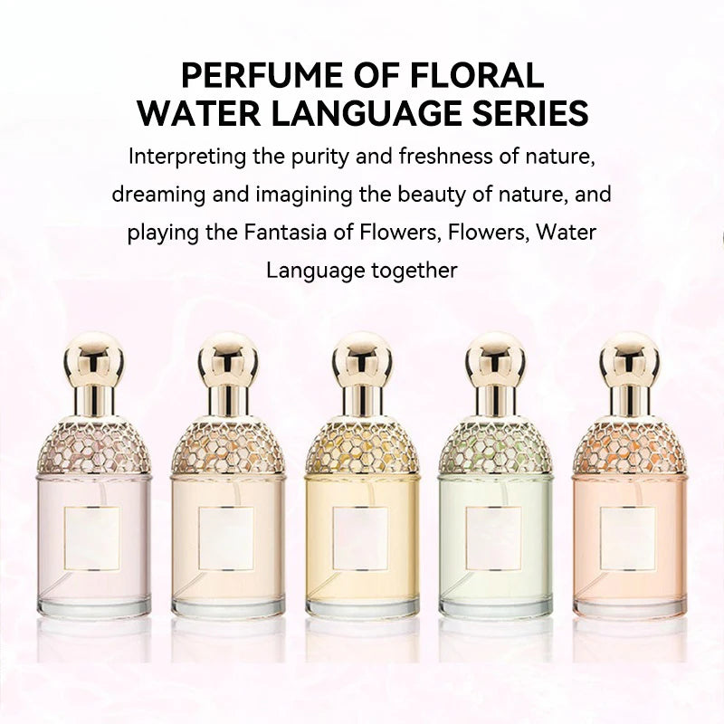 Flora Water Language Women Perfume Floral Fruity Long Lasting Eau De Toilette 100ml Fresh Natural Summer Scent For Beach