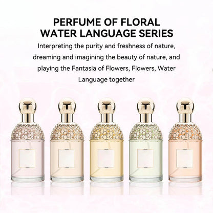 Flora Water Language Women Perfume Floral Fruity Long Lasting Eau De Toilette 100ml Fresh Natural Summer Scent For Beach