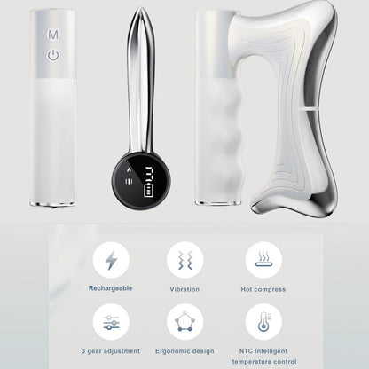 2025 New Electric Fascia Knife Vibration Body Massager Muscle Relaxation Body Lifting Hyperblade Massage Blade Tool