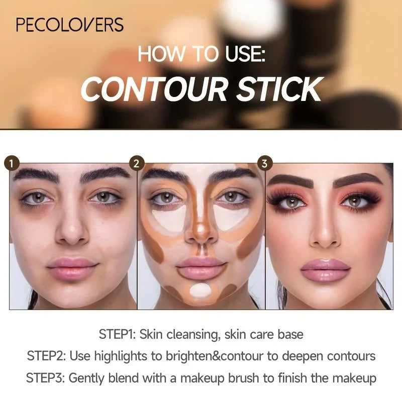 Face Makeup Bronzer Stick Cream Contouring Makeup Cosmetic Highlighter Bronzer Pen Women Face Illuminator