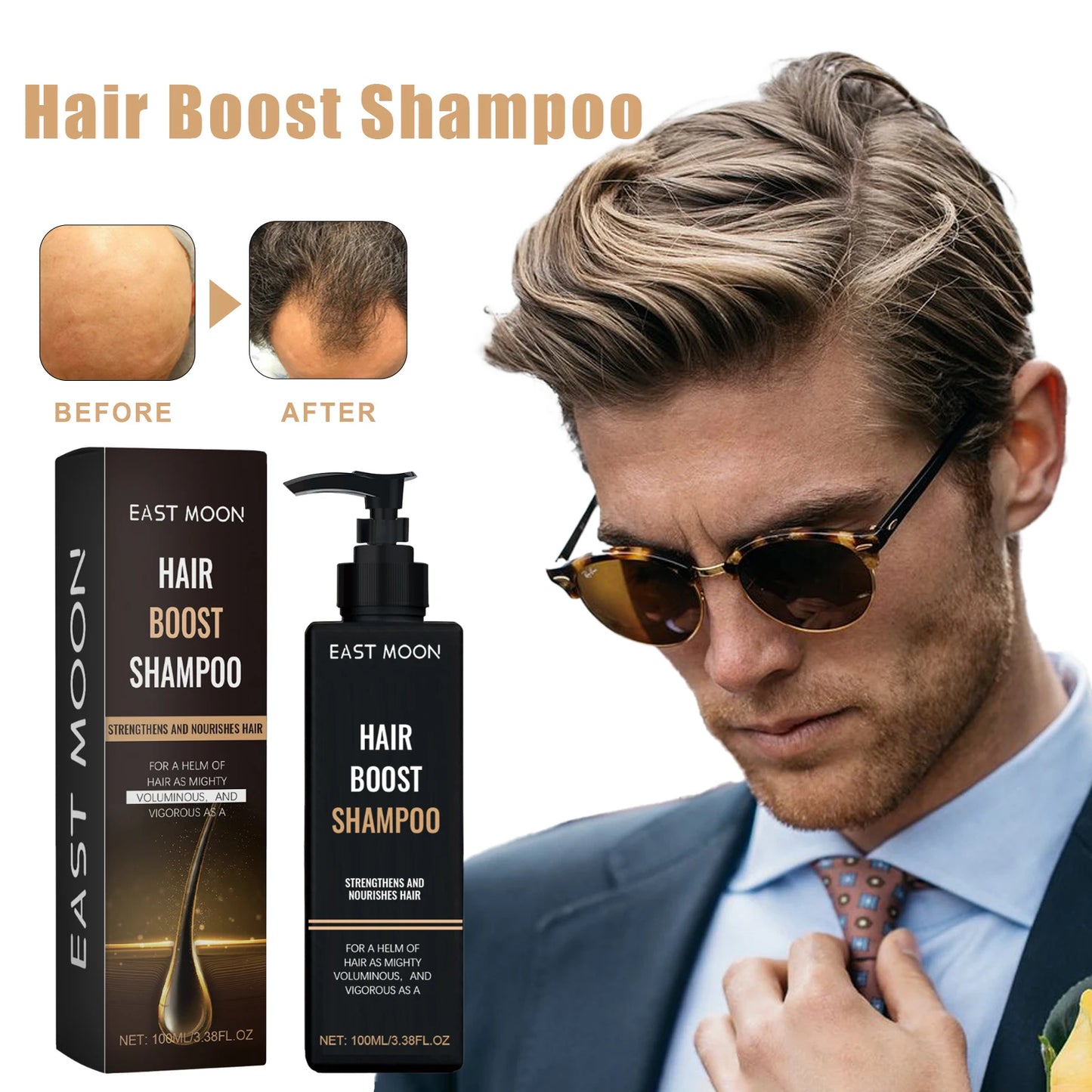 100ml Dense Hair Shampoo Root Activating Shampoo Mane Strengthening Activating Shampoo Dry Frizzy Treatment Deep Nourishment