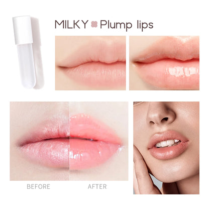 DEROL Day Night Moisturizing Lip Plumping Lipstick Primer Hydrating Watery Glossy Lip Gloss Mirror Jelly Longlasting Lip Stain