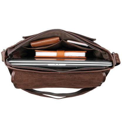 Fashion High Class Oil-Waxed Genuine Leather Shoulder Bag men Leather Messenger Bag Male Crossbody Bag Sling Leisure Bag Satchel