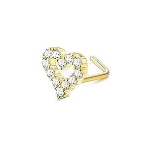 Bobisty Nose Ring Stainless Steel Nose Piercing Stud Septum Rings Lip Rings for Women Men