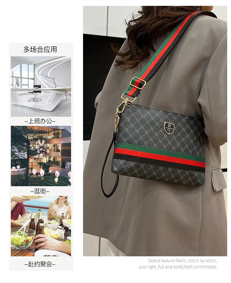 New Men's And Women's Shoulder Casual Bags Envelope Series Fashionable Classic Clutch Bags Simple And Portable Cross-body Bags