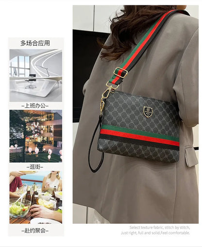 New Men's And Women's Shoulder Casual Bags Envelope Series Fashionable Classic Clutch Bags Simple And Portable Cross-body Bags
