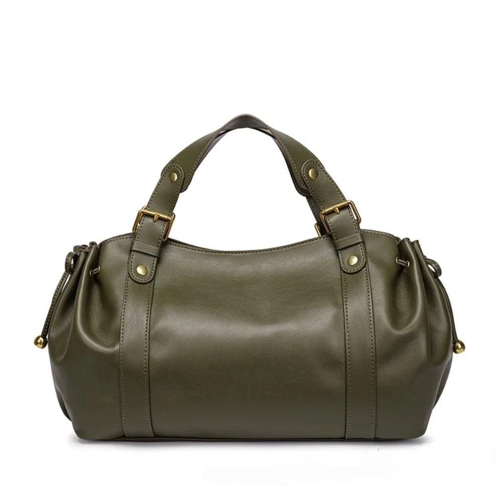 Solid Color Simple Handbag Work Commuter Fashion Women's Bag Shoulder Tote Bag Soft and Comfortable Pillow Bag