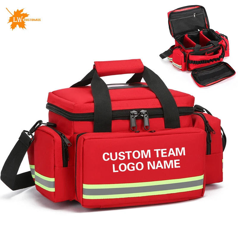 Customized Waterproof Emergency Bag Logo Medical Visit Bag Single Shoulder Crossbody Handbag Wholesale Team Name