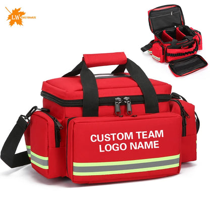 Customized Waterproof Emergency Bag Logo Medical Visit Bag Single Shoulder Crossbody Handbag Wholesale Team Name
