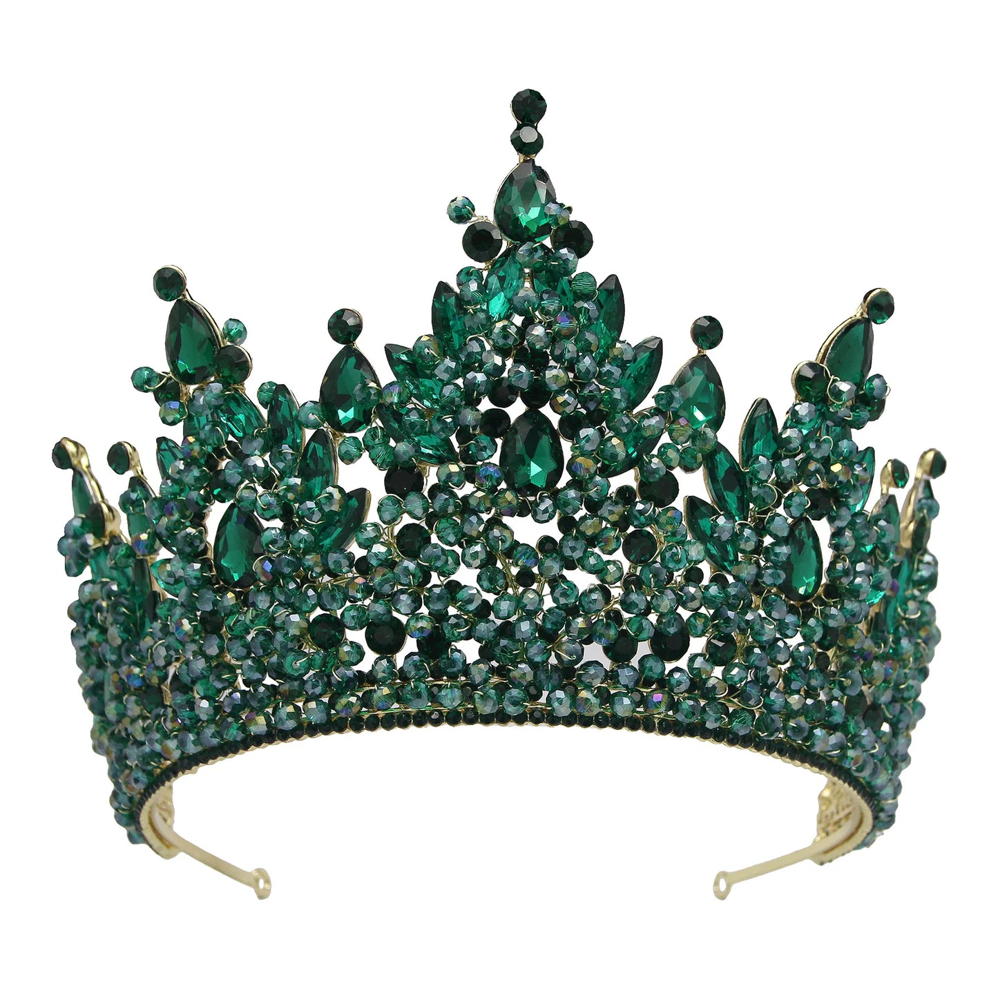 Queen Crowns For Women Crystal Princess Big Bridal Tiara Crown For Wedding Bride Pageant Miss Universe Hair Jewelry Headdress