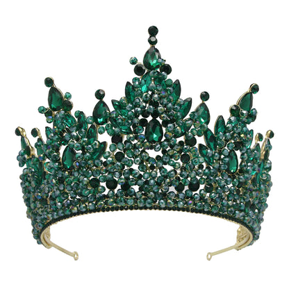 Queen Crowns For Women Crystal Princess Big Bridal Tiara Crown For Wedding Bride Pageant Miss Universe Hair Jewelry Headdress