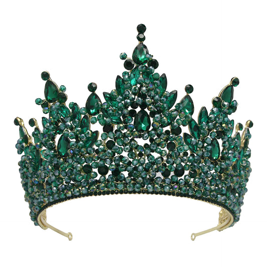 Queen Crowns For Women Crystal Princess Big Bridal Tiara Crown For Wedding Bride Pageant Miss Universe Hair Jewelry Headdress