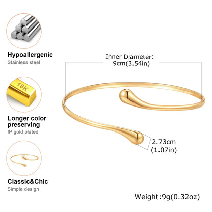 Upper Arm Armlet Bracelets for Women, Fashion Creative Spiral Line Adjustable Armband Cuff Bangle, Luxury Aesthetic Jewelry