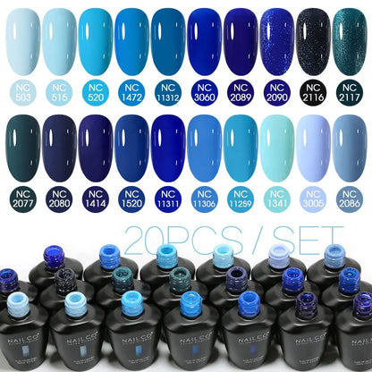 NAILCO 15ml 10/20/30pcs Nail Gel Polish 333 Colors Blue UV&LED Gel Varnish Nude Red Soak Off Semi Permanent UV Nail Gel Varnish