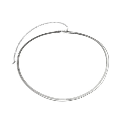 Ingemark Sexy Flat Snake Chain Waist Belly Belt for Women Summer Beach Bikinis Simple Body Chain Festival Jewelry Accessories