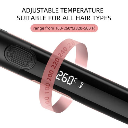 Professional Flat Iron Negative Ion Ceramic Hair Straightener Electric Fast Heat-Up Salon Styling Straightener Iron