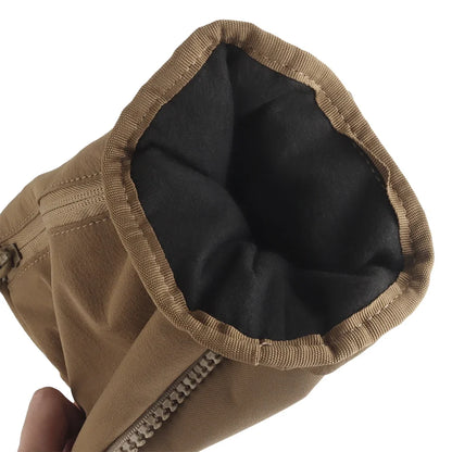 Outdoor DropPouch Muff Hand Warmer Pouch, Stowable Fanny Pack for Winter Airsoft Hunting Gear Camping Hiking Football Fishing