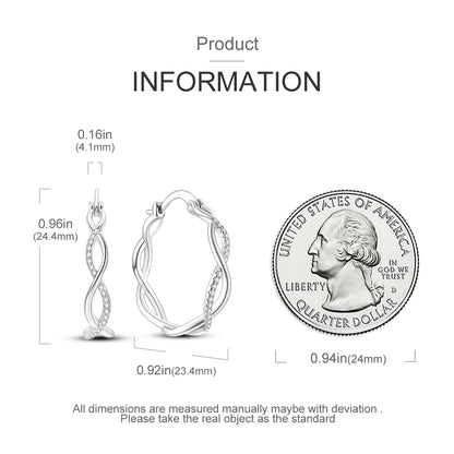 925 Sterling Silver Exquisite Multi-layer Ear Ring Jewelry Versatile Hoop Earrings For Women Jewelry Fine Birthday Party Gift