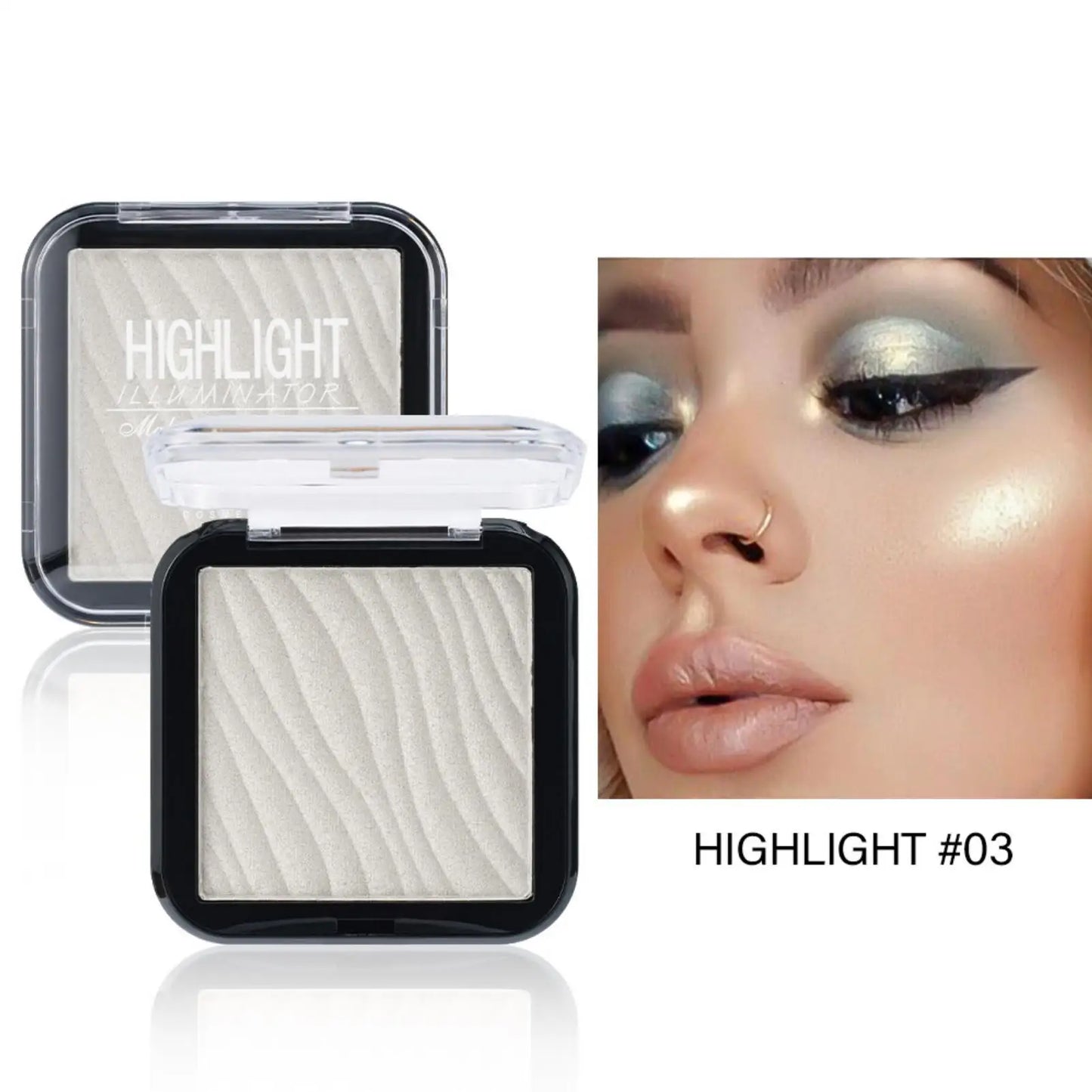 1PC Shimmer Glitter Mashed Potatoes Highlighter Shine Highlighter Makeup Gel Face and Body Brighten Glitter Contour Makeup