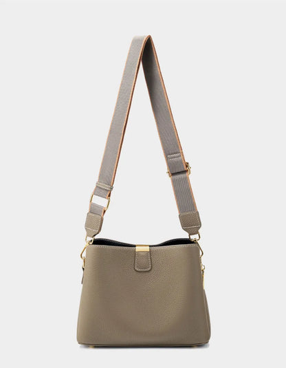 100% Genuine Leather Women's Bucket Bag Luxury Designer Versatile Shoulder Bag Women Commuter Crossbody Bags Female Handbag