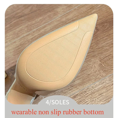 6cm 8cm 10cm Elegant Pointed Toe Slingback Rhinestone Wedding Shoes Stilettos Summer 2026 High Heels Sandals for Model Party