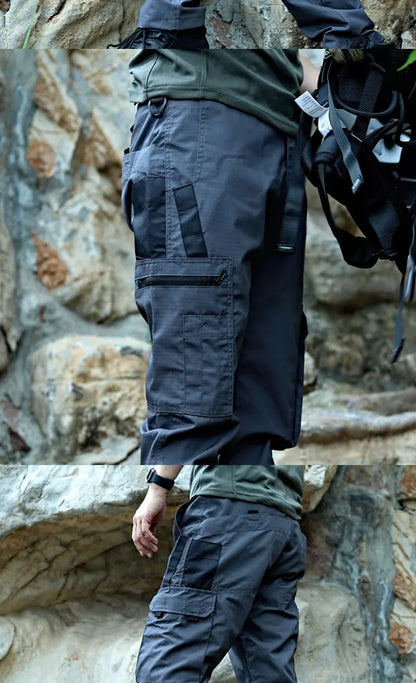 New Tactical Work Pants Men Casual Outdoor Waterproof Cargo Trousers 2/1Pcs Multi-pocket Wear-Resistant Outdoor Training Trouser
