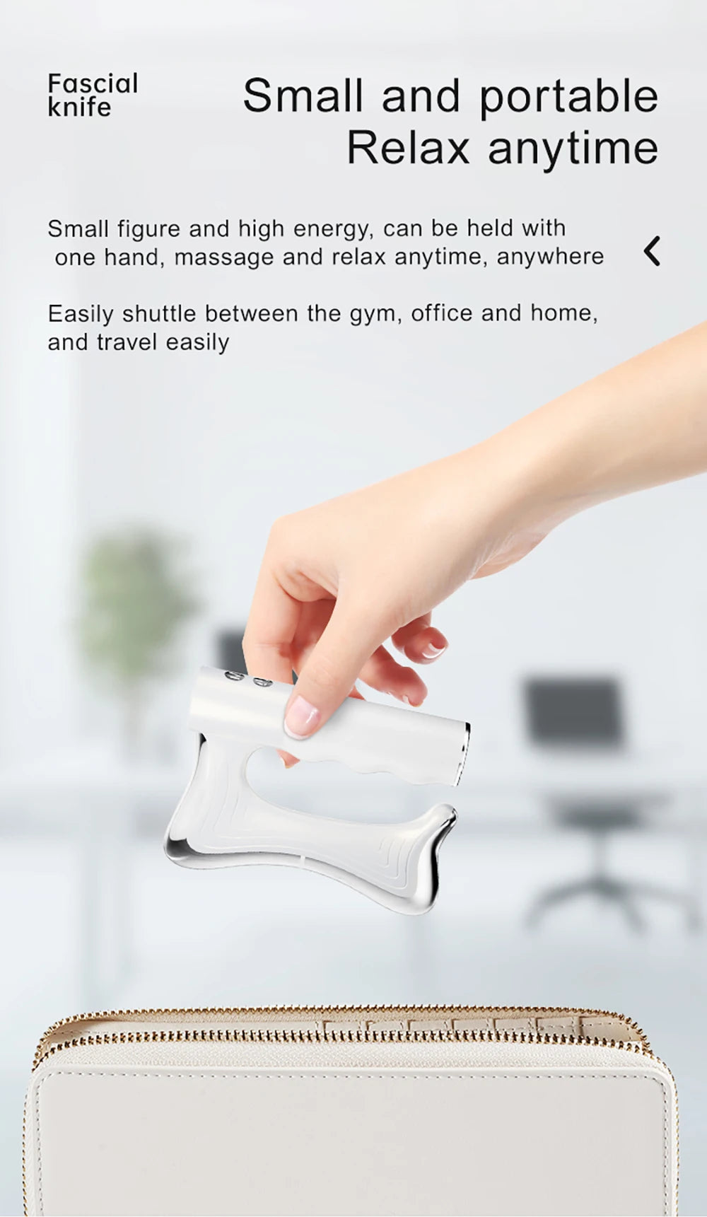 2025 New Electric Fascia Knife Vibration Body Massager Muscle Relaxation Body Lifting Hyperblade Massage Blade Tool