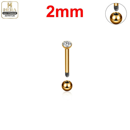 ASTM F136 Titanium Piercing Round Bowl Shaped Screw Labret Earring Set Lip Ring Cartilage Tragus Conch Jewelry Helix Nose Studs