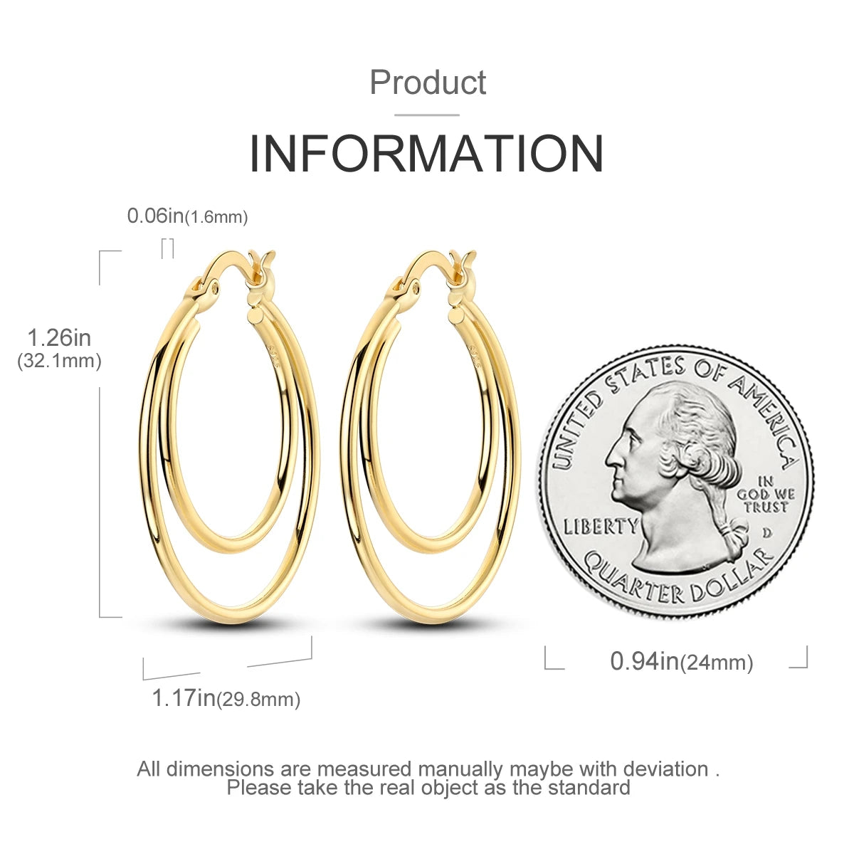 925 Sterling Silver Exquisite Multi-layer Ear Ring Jewelry Versatile Hoop Earrings For Women Jewelry Fine Birthday Party Gift