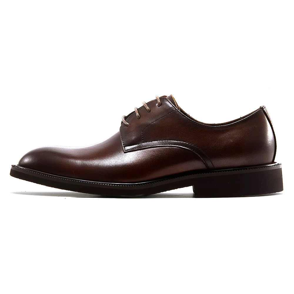 High Quality Men's Oxford Shoes Genuine Leather Office Derby Dress Shoes for Business Casual Wear