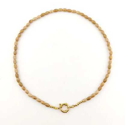 HUIDANG Trend Beads Necklace 2025 Collar Woman Colorful Natural Stone Necklace New In Summer