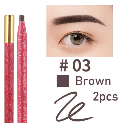 Long Lasting Waterproof  Eyebrow Pencils Peel Off  Red Lip Pencil Set For Microblading Permanent Makeup Pen Eye Liner Gel Pen