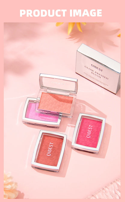 Embossed Powder Blush Peach Pink Coral Tint Makeup 3D Relief Blush Palette Brown Cheek Contour Rouge Cosmetics Face Brightens