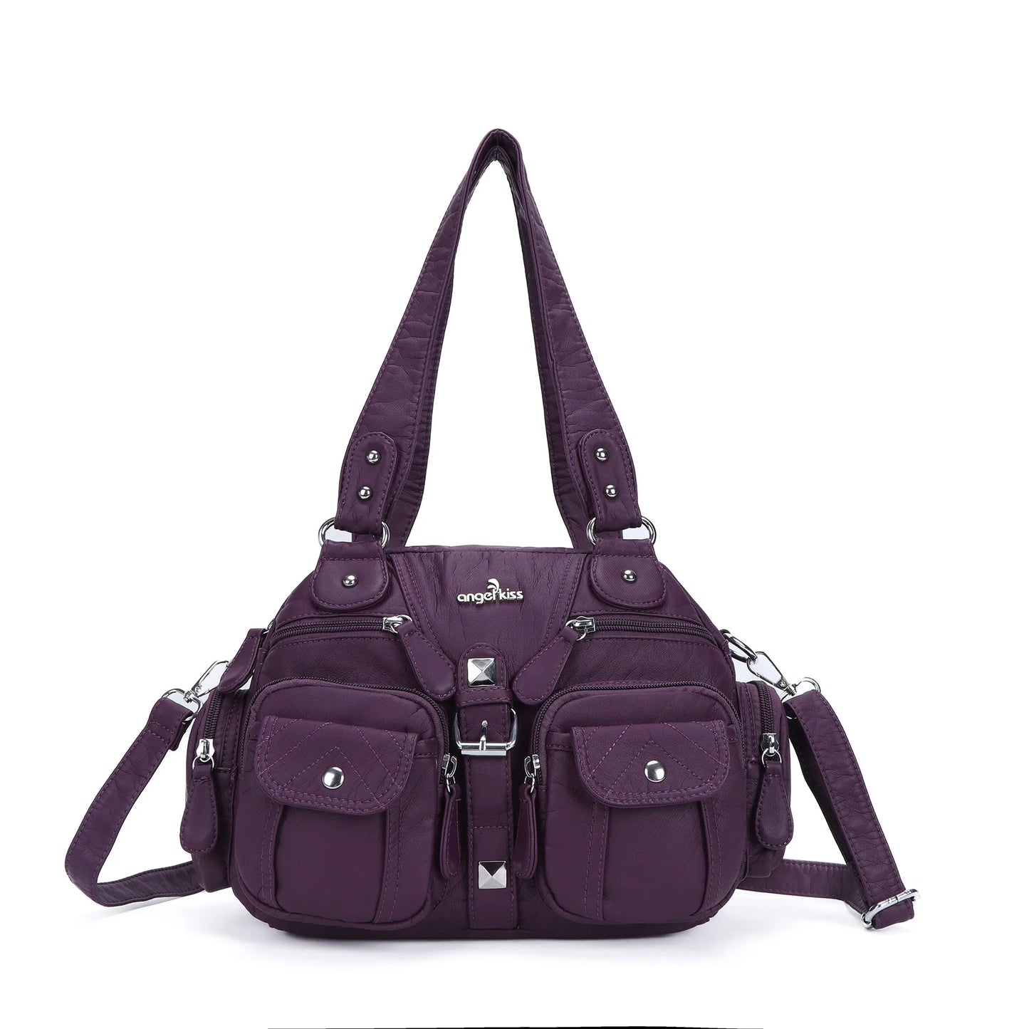 Vintage Women Handbags Satchel Top-handle Handbag PU Shoulder Bag Dumpling Pack Give Gifts Shoulder Bags Phone Money Pack