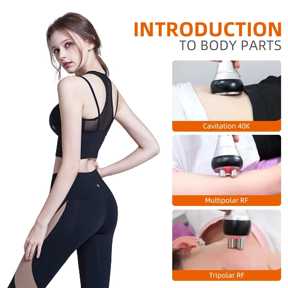 40K 3 In1 Cavitation Body Slimming Machine Facial Massager Skin Tighten Face Lifting Vacuum Suction Beauty Device（Fast Shipping）